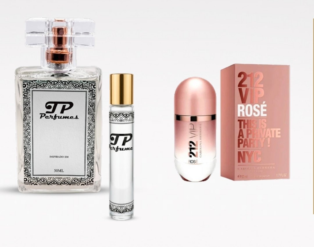 Inspirado em 212 Vip Rosê 10ml (roll-on) /50ml